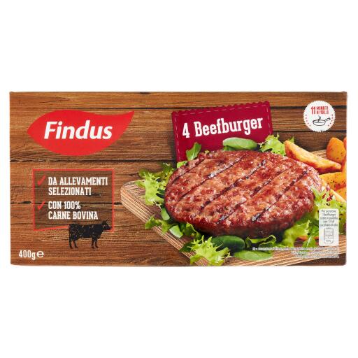 Beefburger 4 pezzi 400g Findus