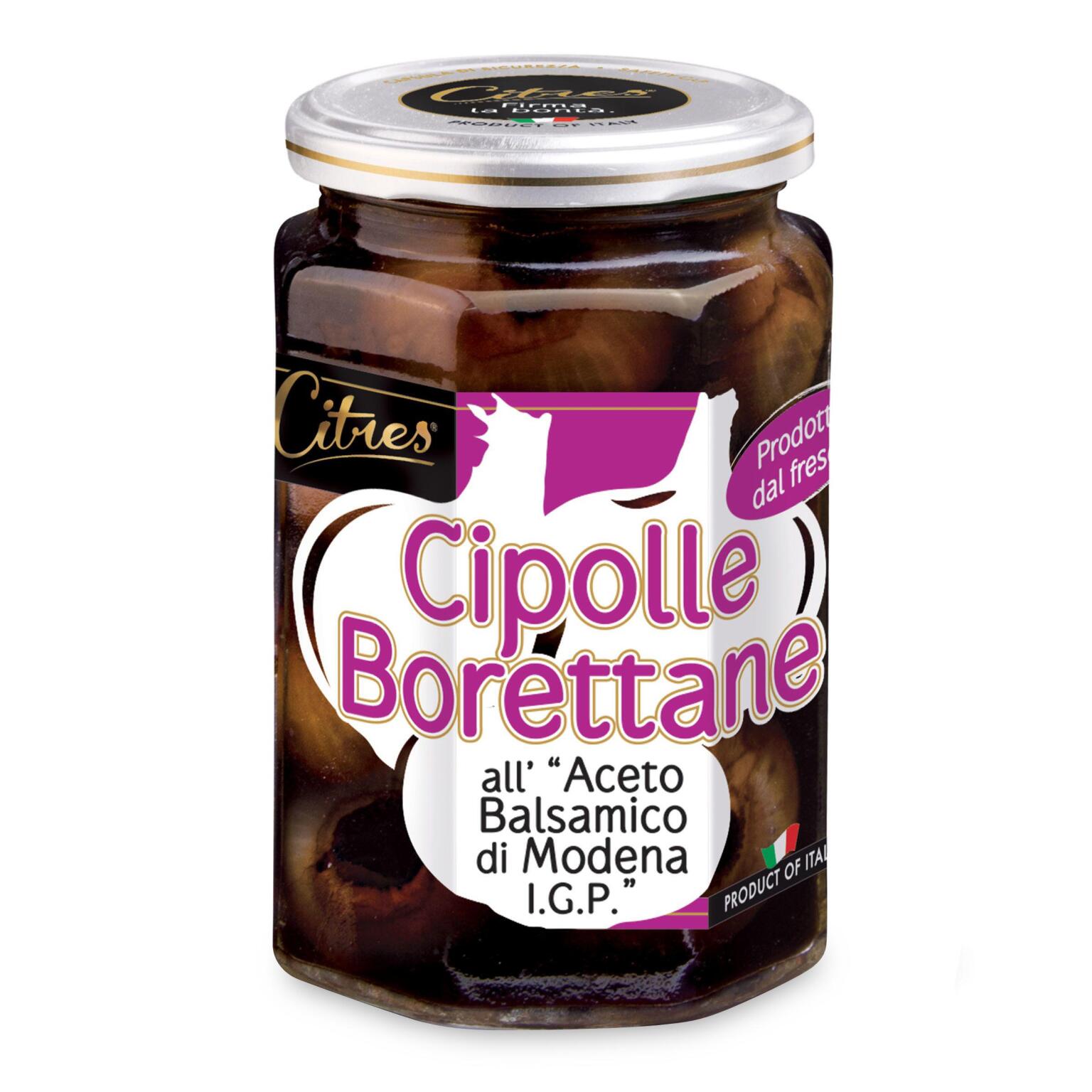 Cipolle borettane all'aceto balsamico di Modena IGP 290g Citres