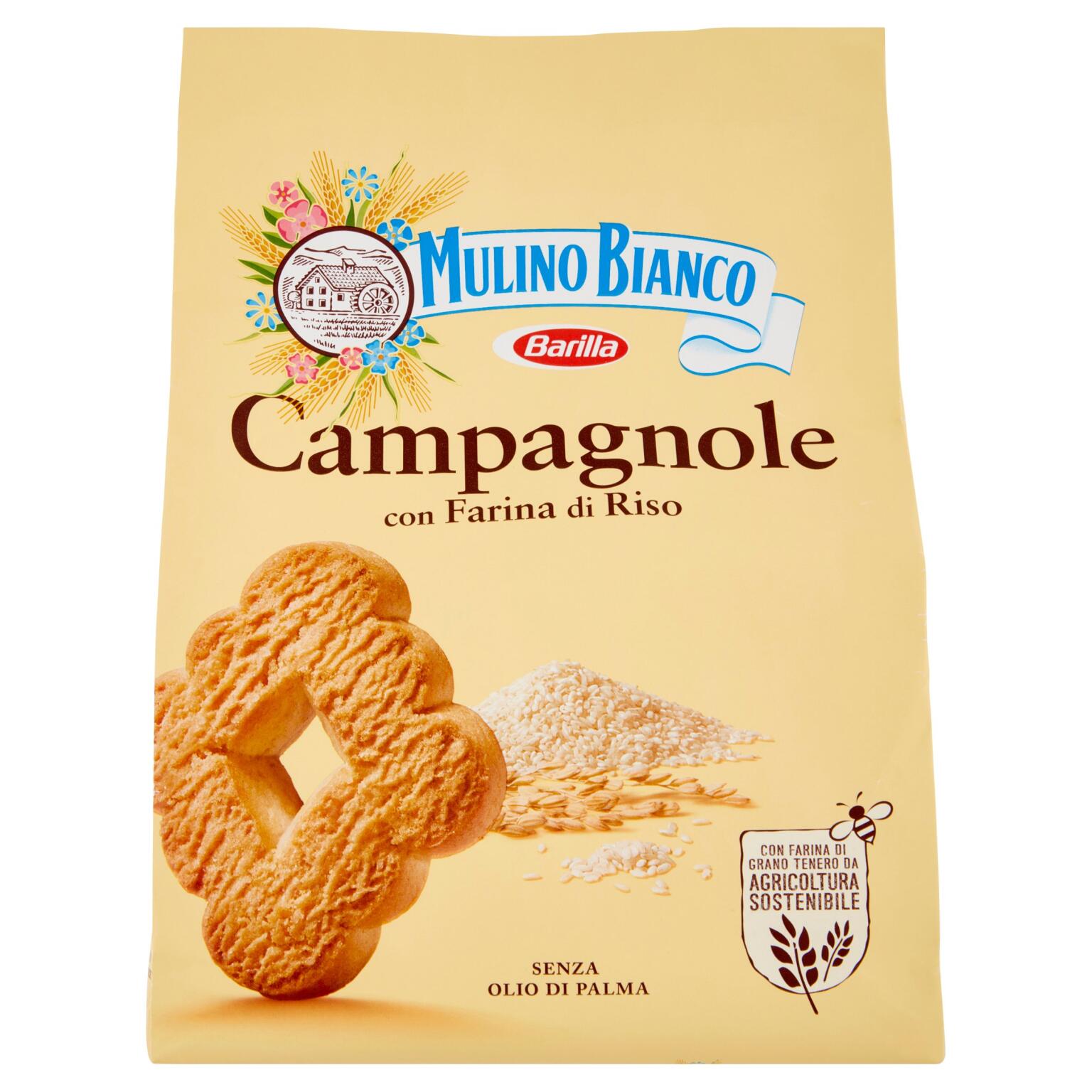 Biscotti Campagnole c/farina di riso 700g.mulino bianco
