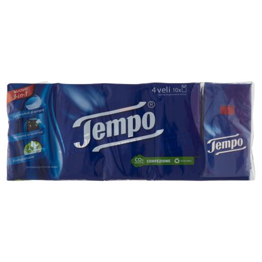 Fazzoletti Tempo 4veli x10