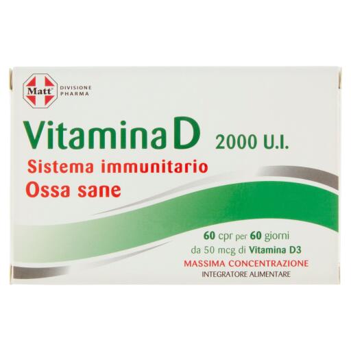 Vitamina D integratore alimentare da 60 compresse Matt
