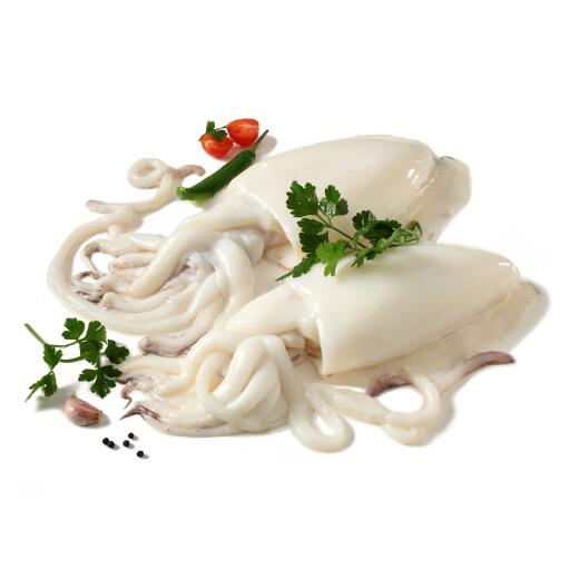 Seppia 500/1000 pulita decongelata in salamoia