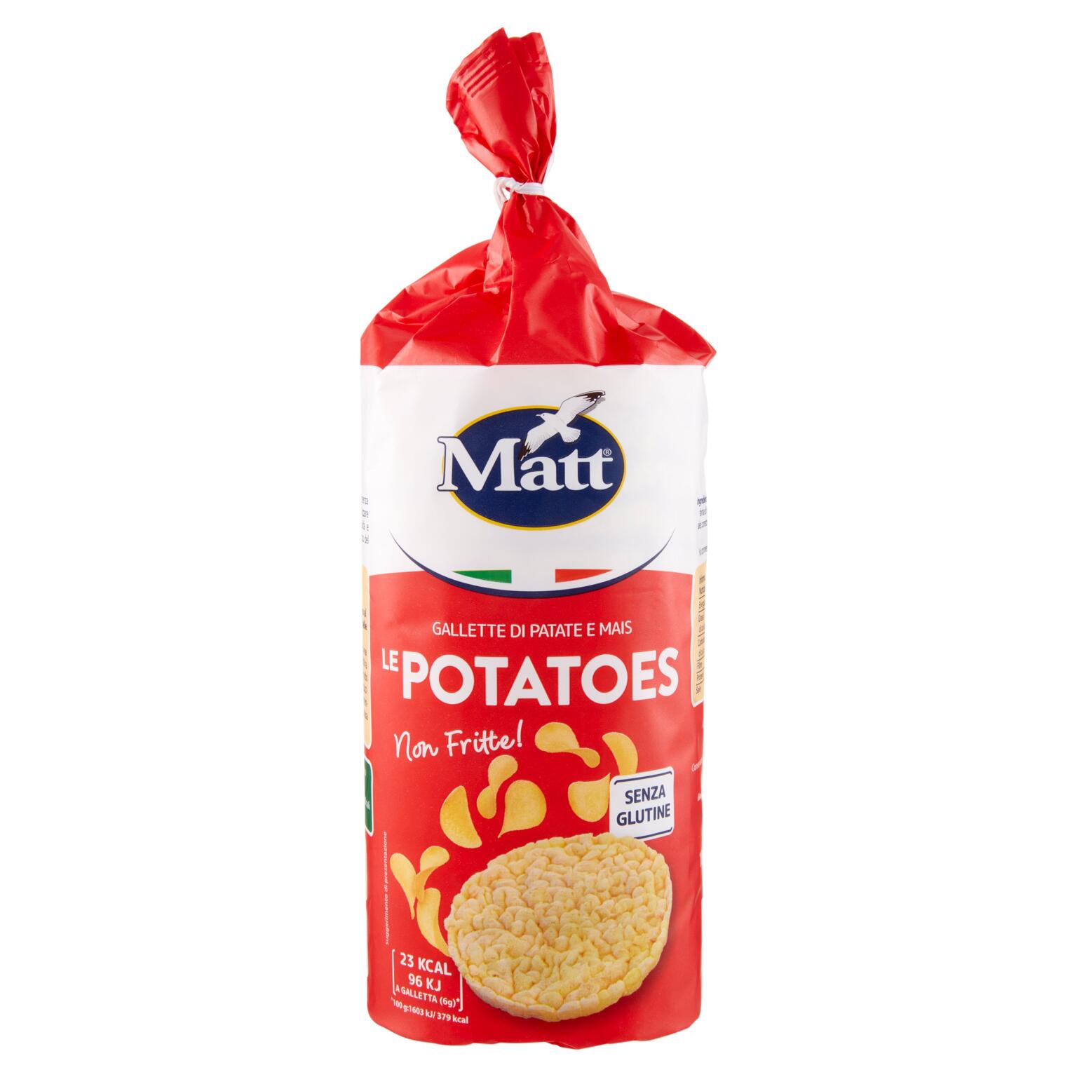 Gallette "Le Potatoes" di patate e mais da 100g Matt
