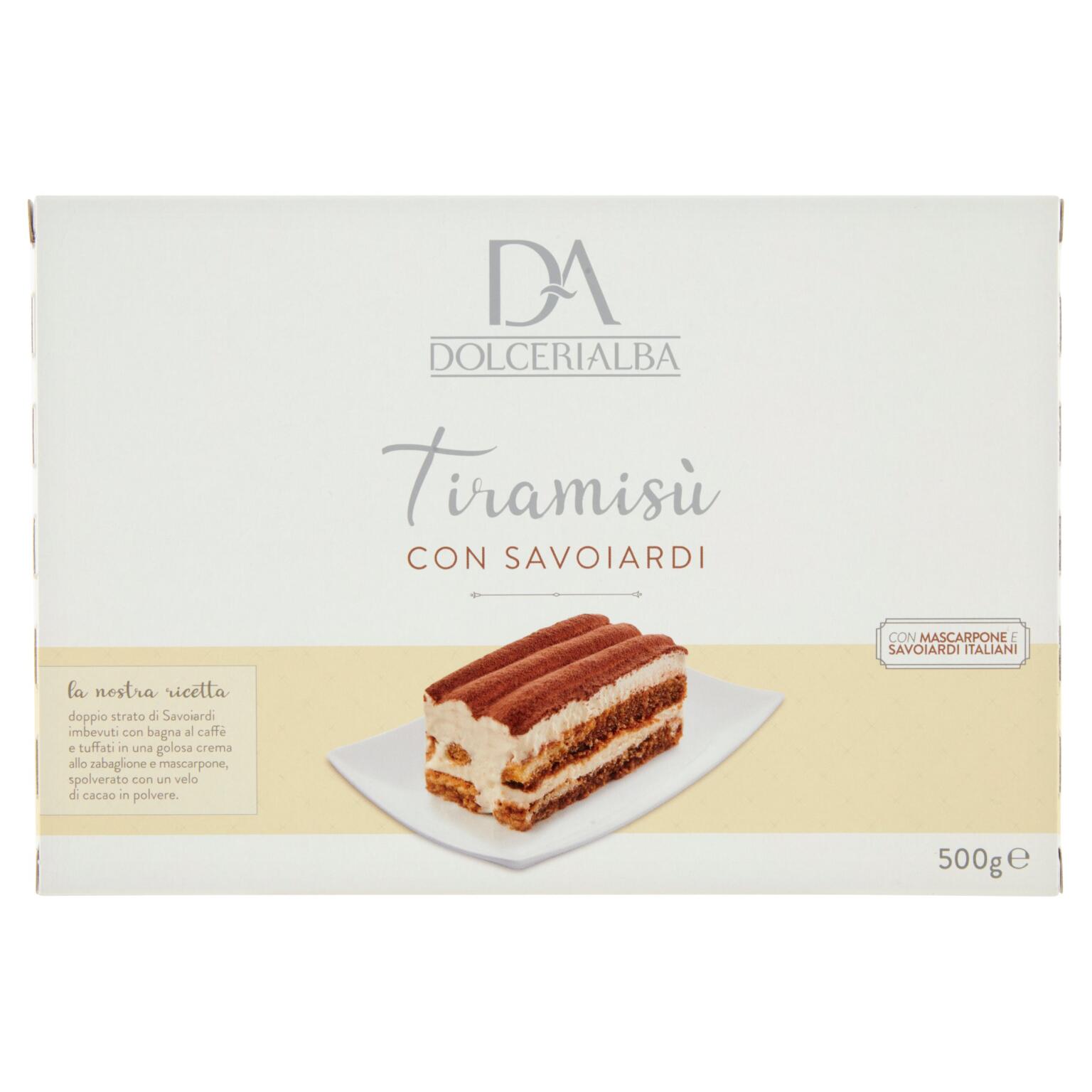 Tiramisù con savoiardi 500g Dolceria Alba