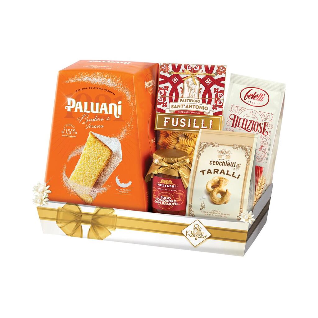 Cesto Natalizio Vulcano 6 pezzi Re Regalo