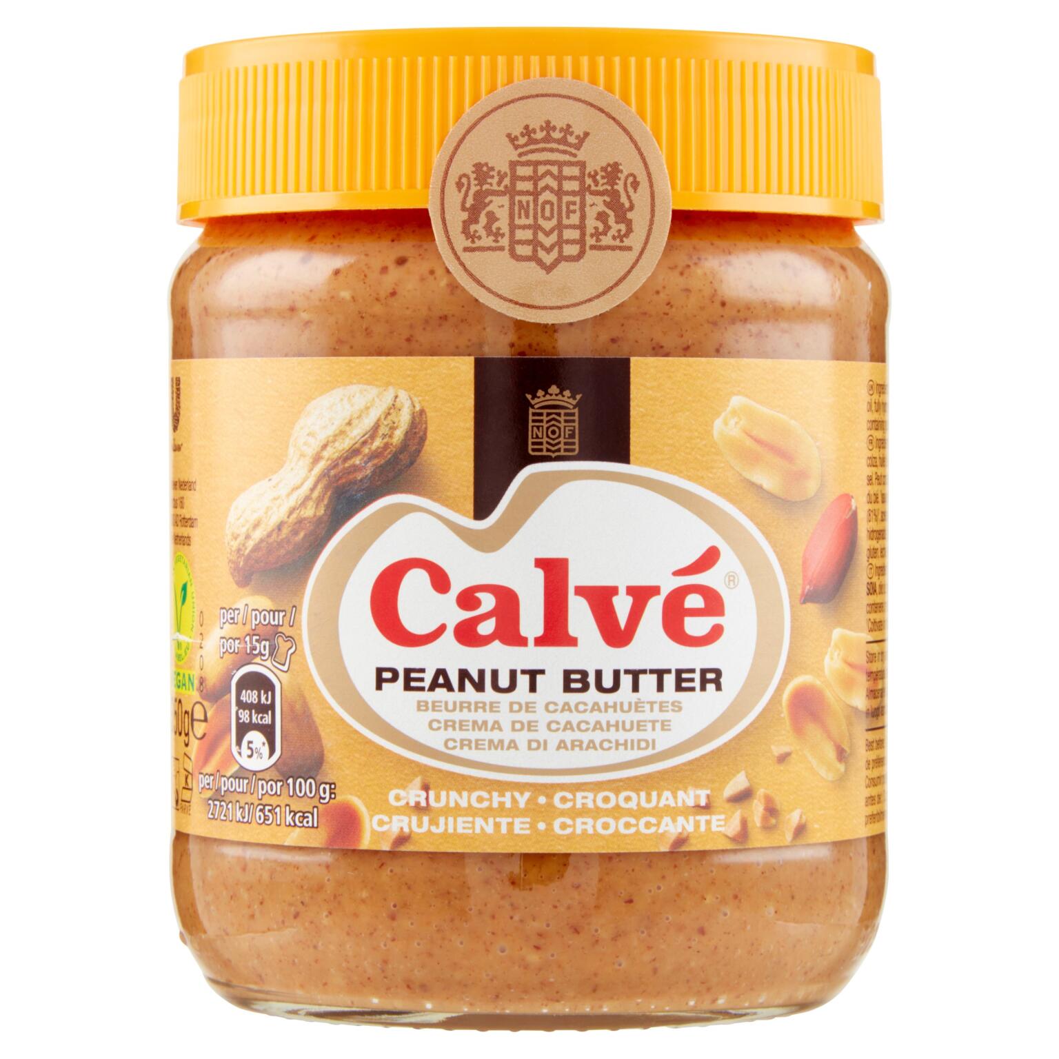 Peanut butter (burro di arachidi) crunchy 350g Calvè