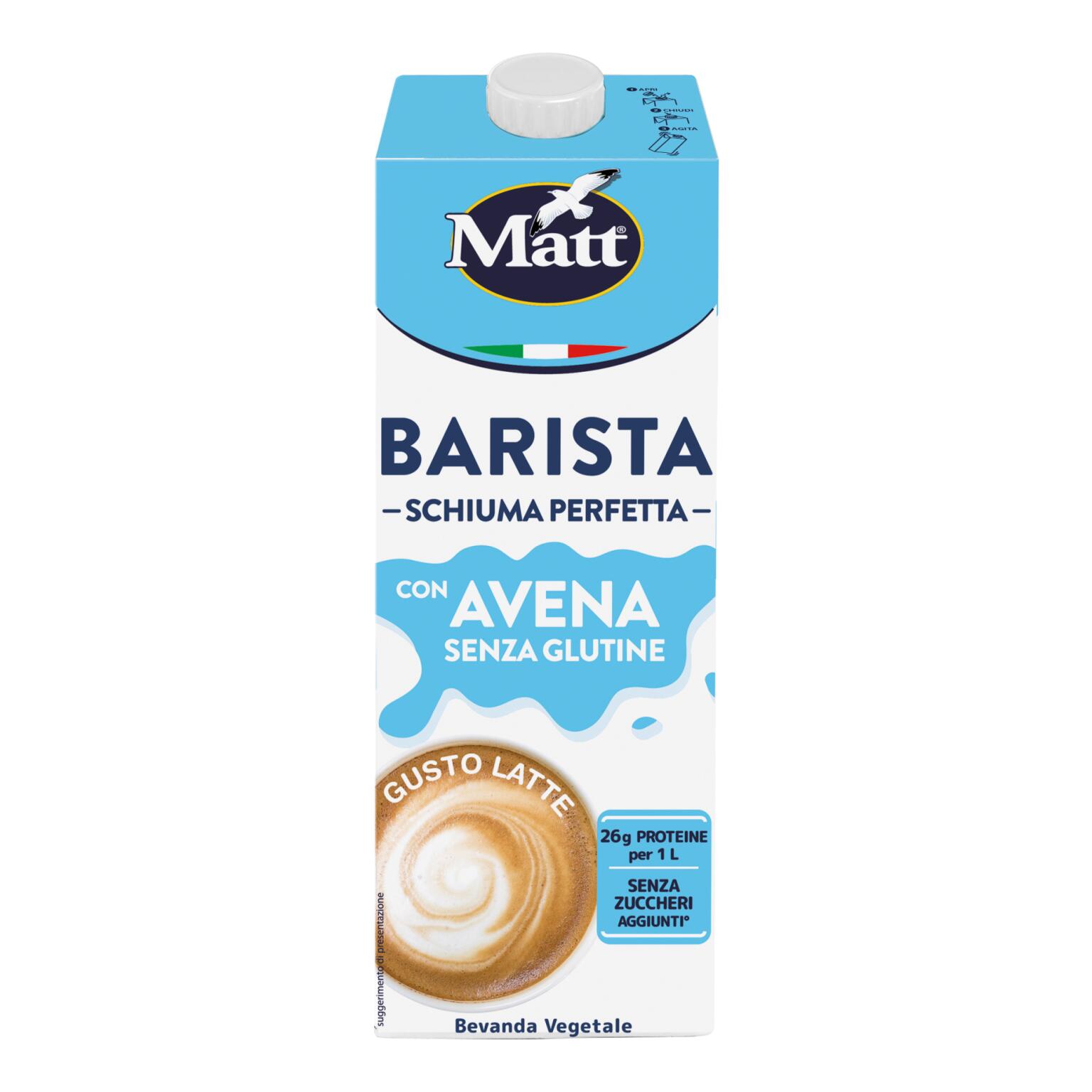 Bevanda di avena senza glutine da 1lt Matt