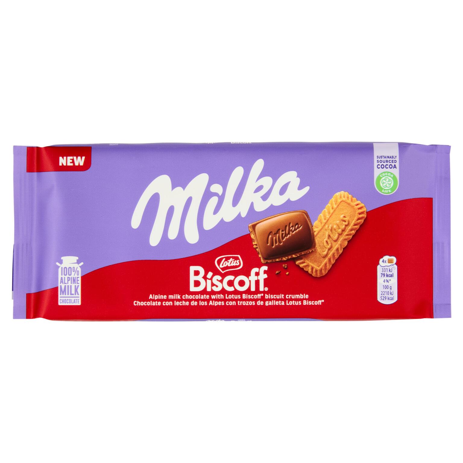 Tavoletta Milka Biscoff 90g