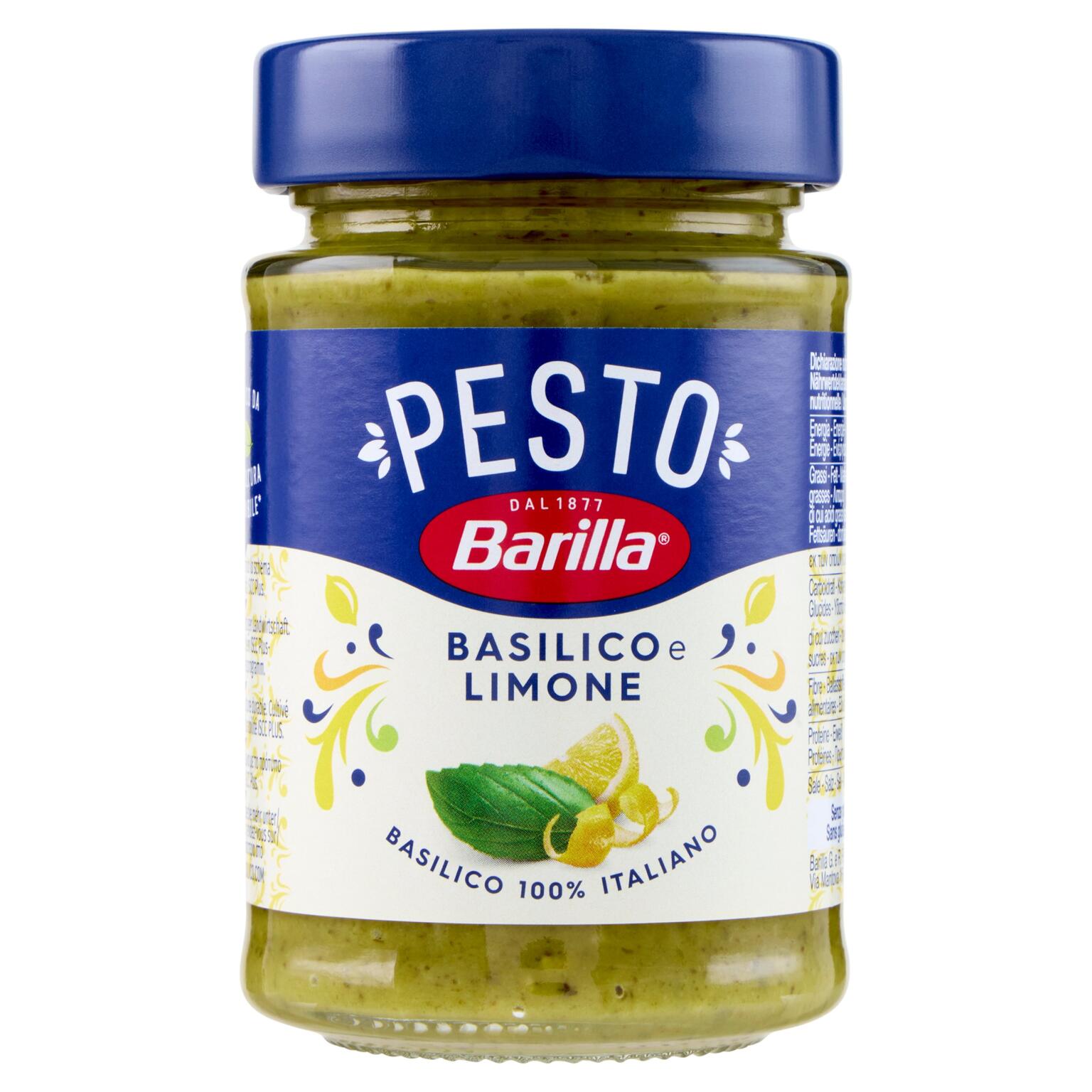Pesto Basilico/limone 190g Barilla
