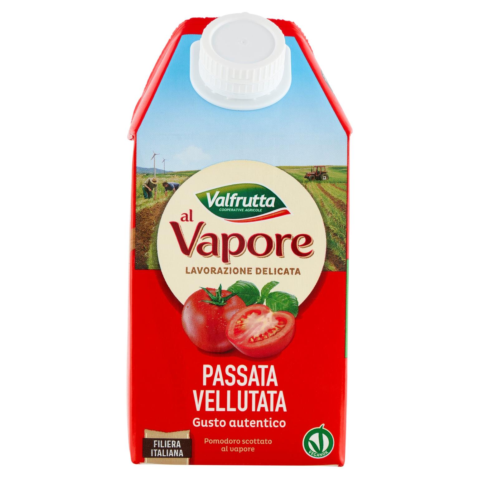 Passata pomodoro al vapore 500ml Valfrutta