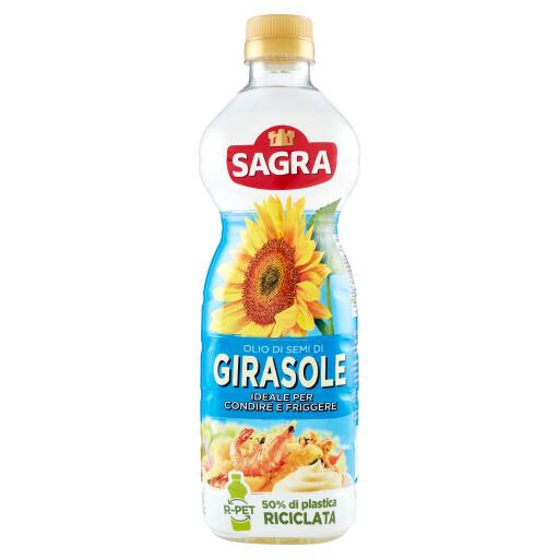 Olio di semi di girasole per condire e friggere 1L Sagra