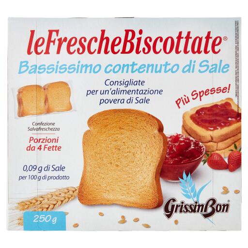 Fette biscottate con basso contenuto di sale 32 fette Grissin Bon