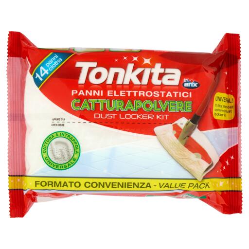 Panni catturapolvere elettrostatici, 14 pezzi, Tonkita