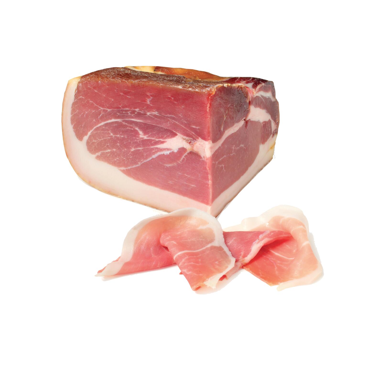Prosciutto crudo stagionato trancio 1,2 kg c.ca s/v Simonini
