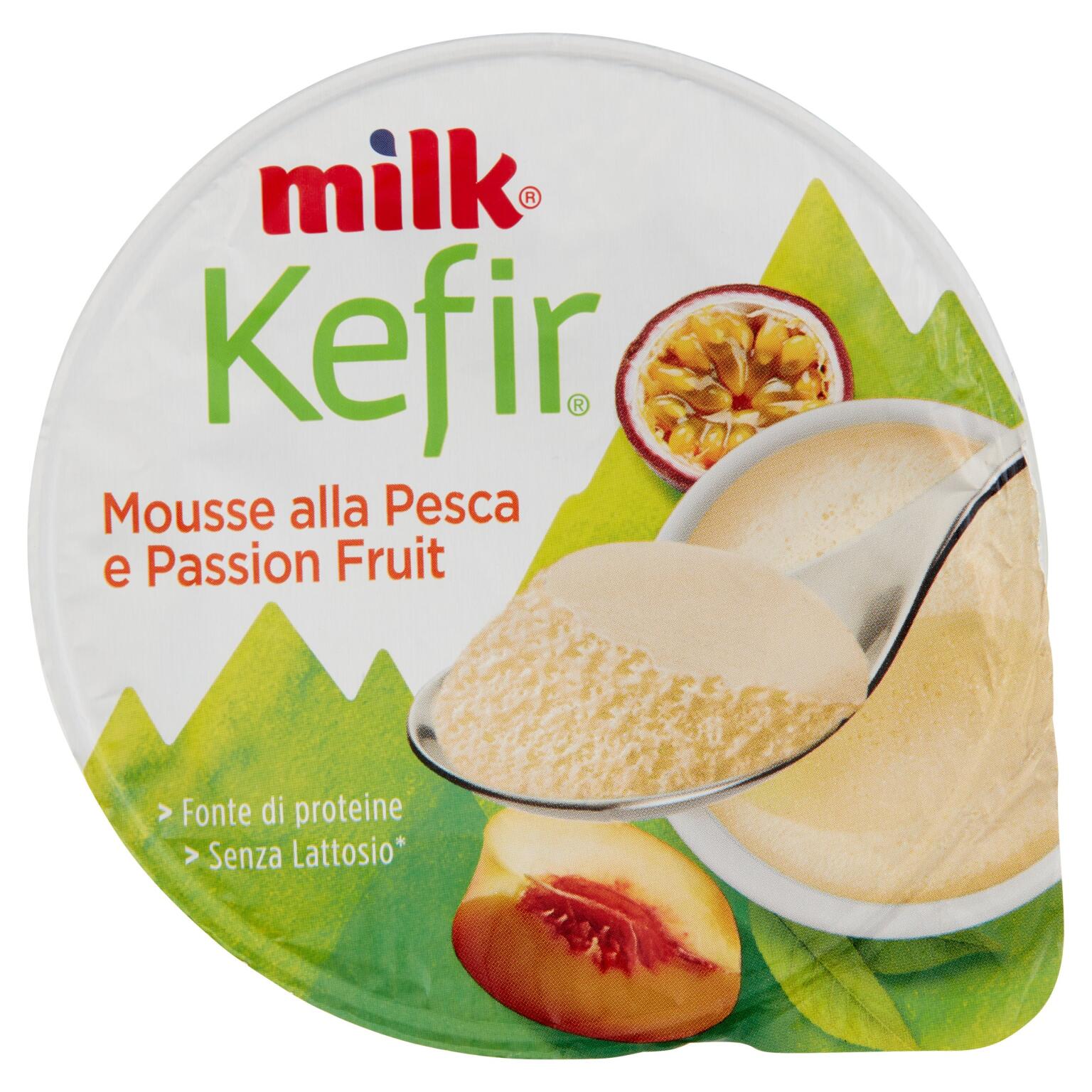 Milk Kefir Mousse 125g Pesca e Passion Fruit