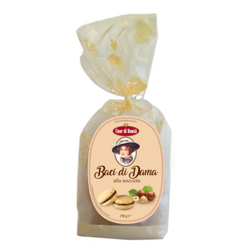 Baci di dama alla nocciola 150g Cuor di Bontà Rippa