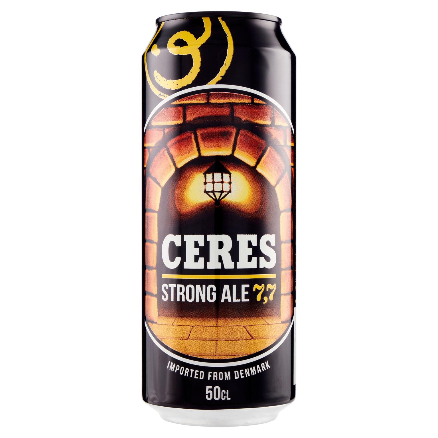 Birra Strong Ale doppio malto chiara lattina 50clCeres