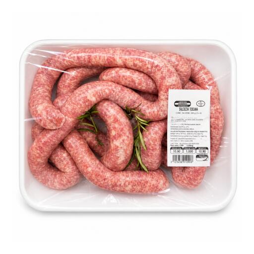 Salsiccia toscana di suino confezionata ATM