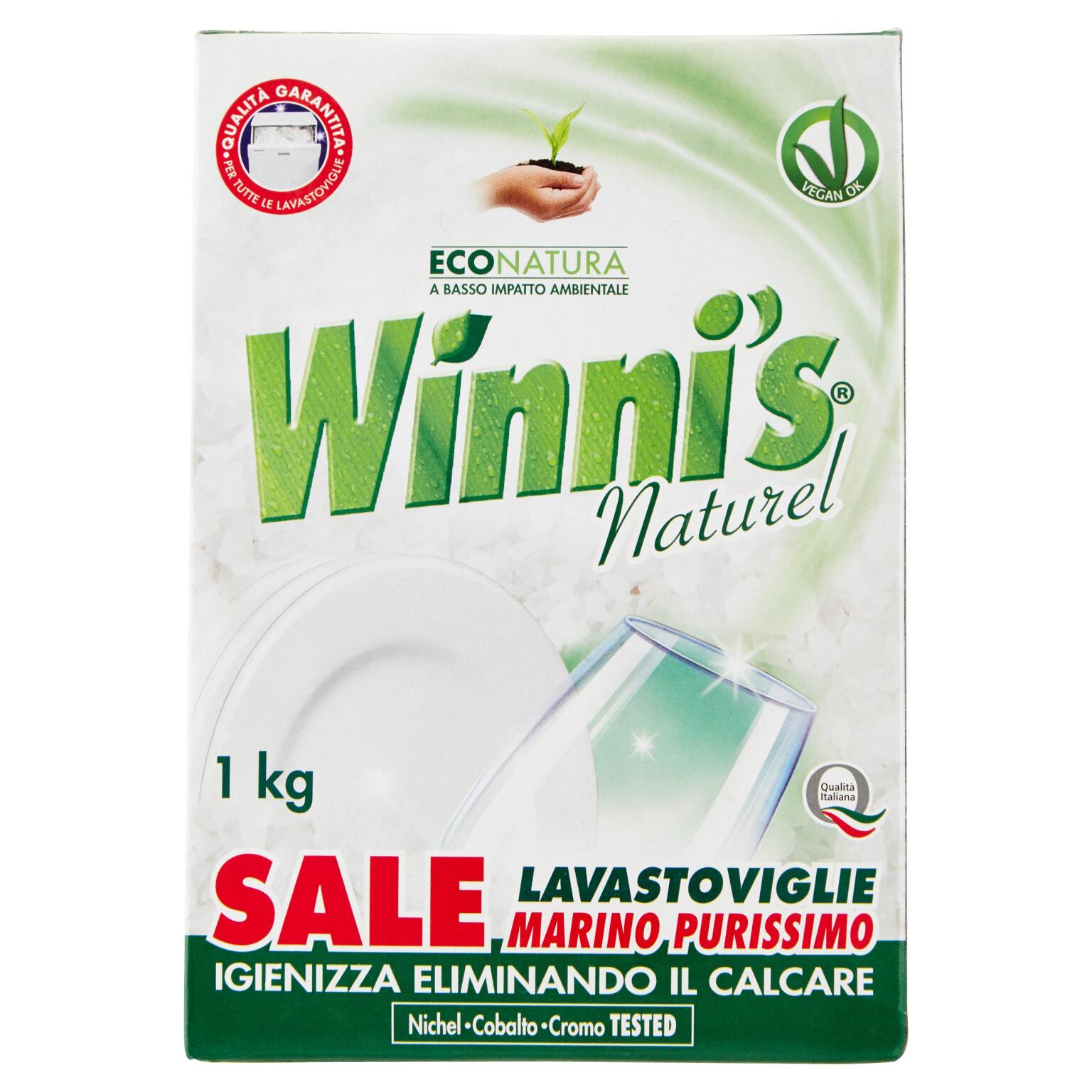 Sale marino purissimo per lavastoviglie 1Kg Winni's