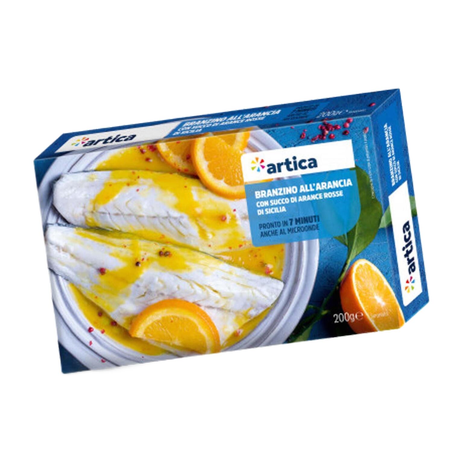 Filetto di branzino all'arancia 200g Artica