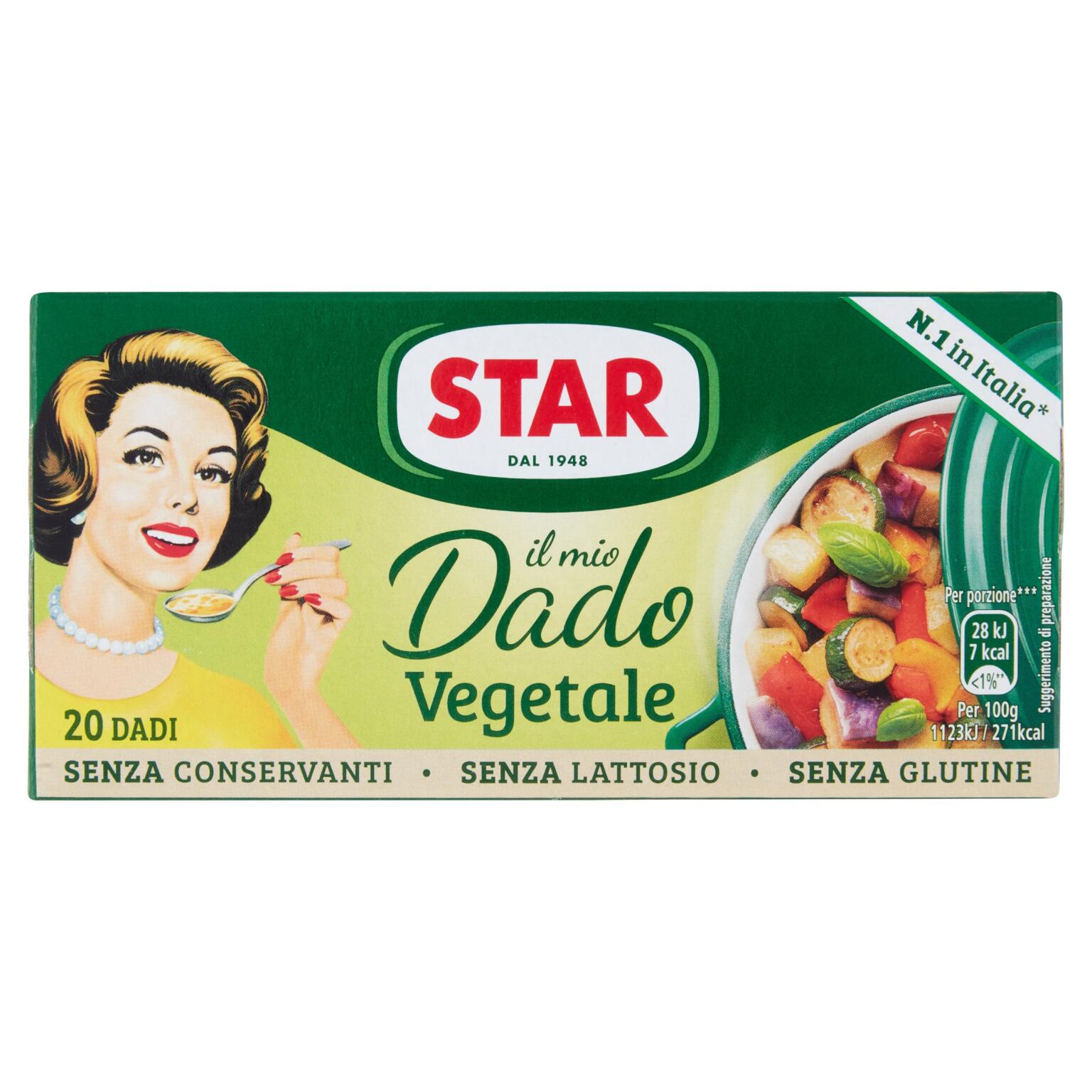 Dado Vegetale 20 cubi 200g Star