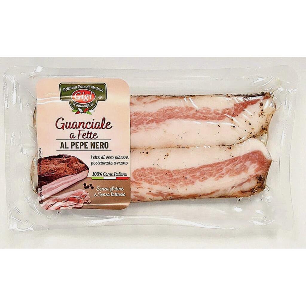 Guanciale Stagionato sottovuoto 2fette 200g circa Gigi Salumificio