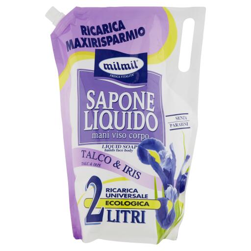 Sapone Liquido busta Talco&Iris 2l Mil Mil