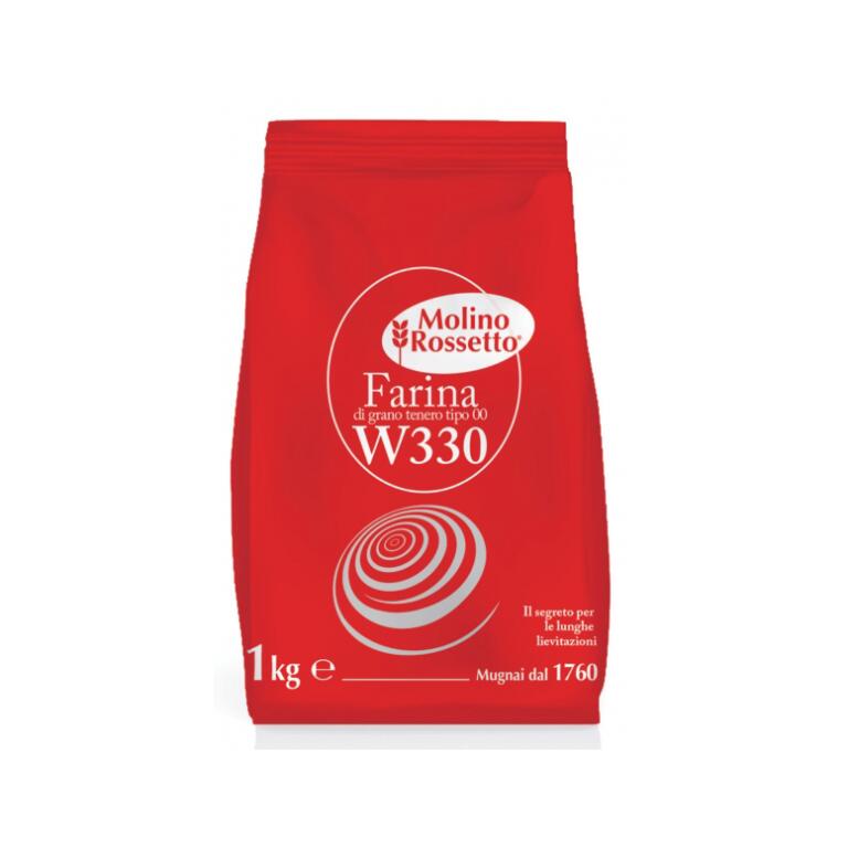 Farina di grano tenero ideale per pizza W330 prof.1kg Molino Rossetto