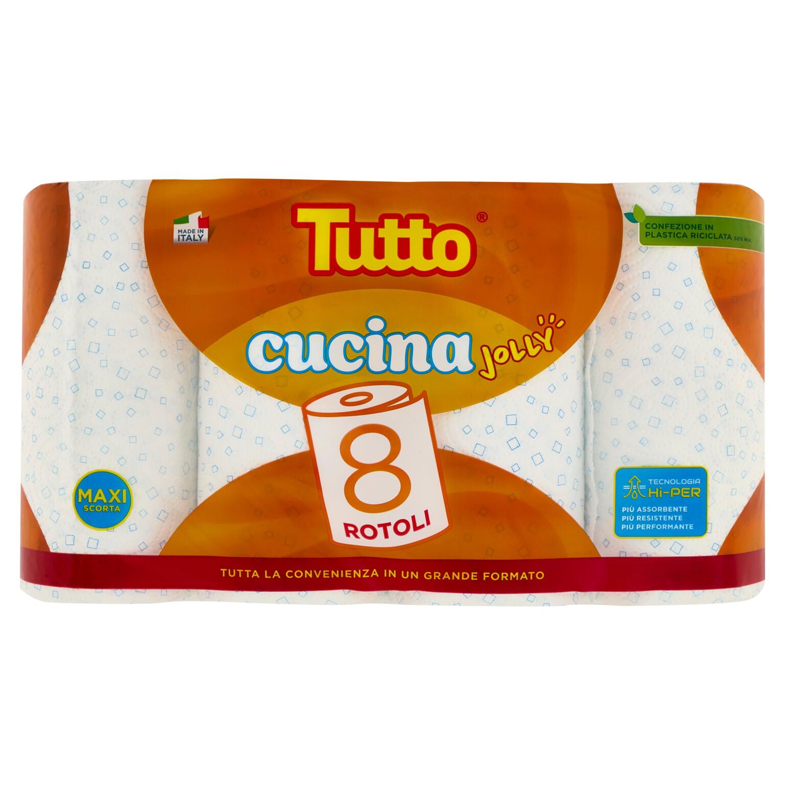 Tutto cucina 8 rotoli Maxi scorta