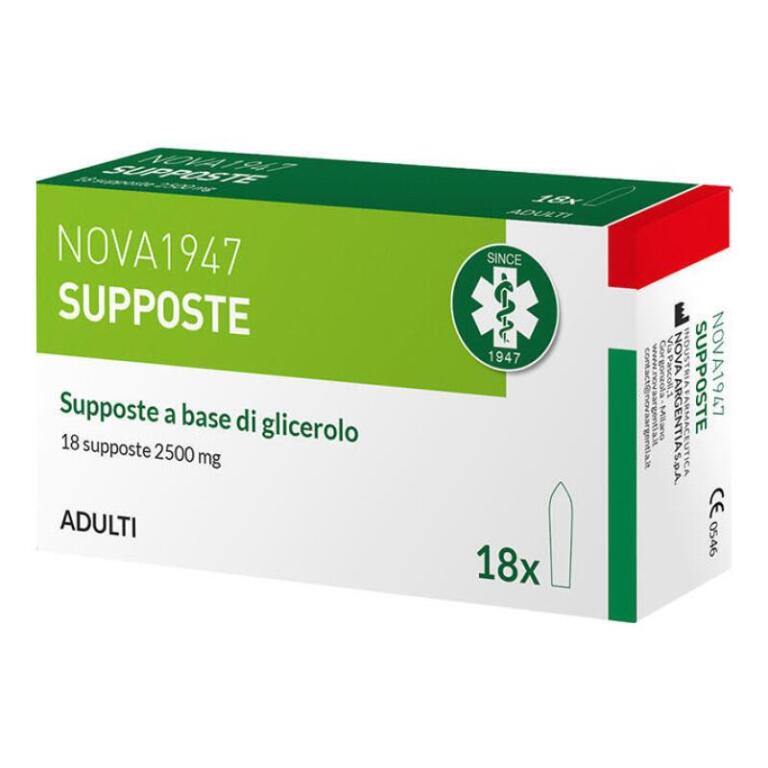 Supposte glicerolo 18pz nova argentia