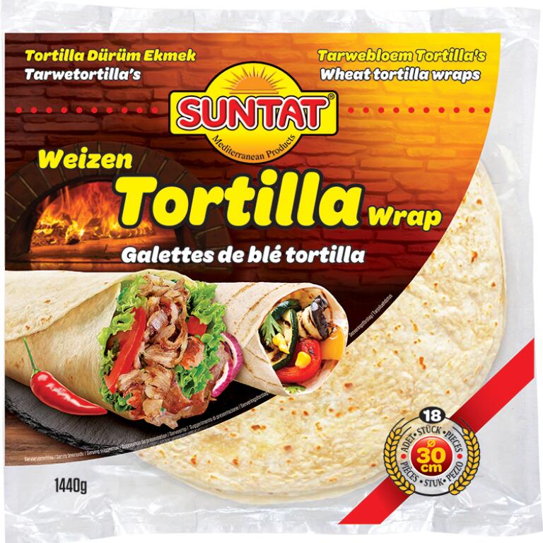 Tortillas di Grano 30cm 1440g Suntat