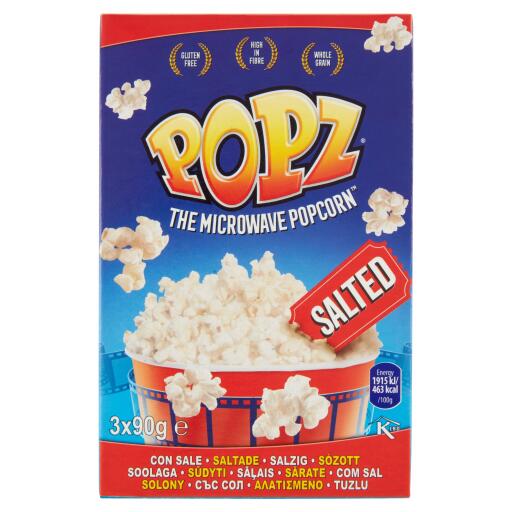 Pop Corn Microwawe salted 270g Popz