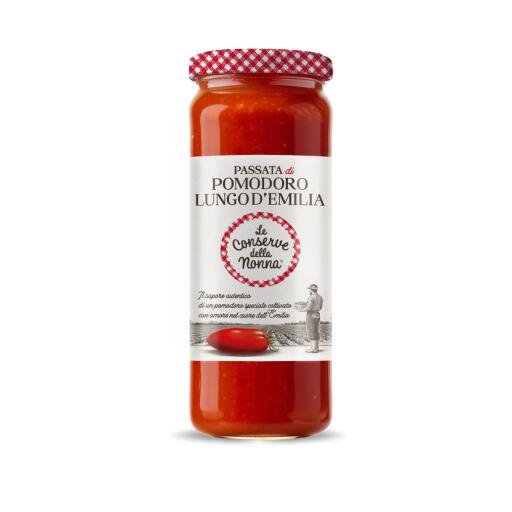 Passata di pomodoro lungo d'Emilia da 420g Le conserve della nonna