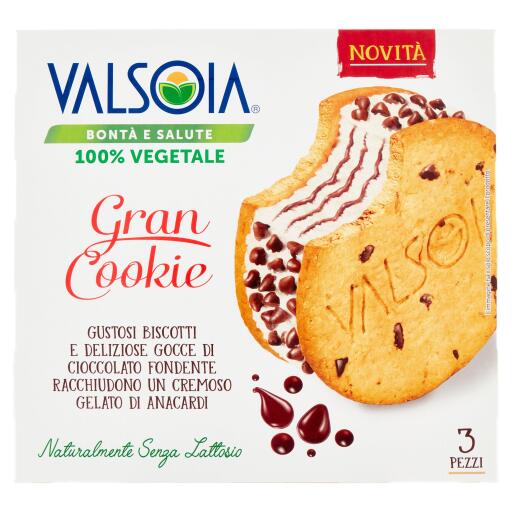 Gran Cookie Multipak conf.da 3pezzi 270g Valsoia