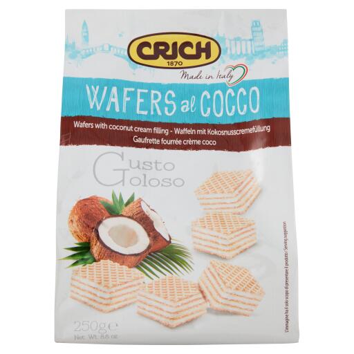 Wafer al cocco busta 250g Crich