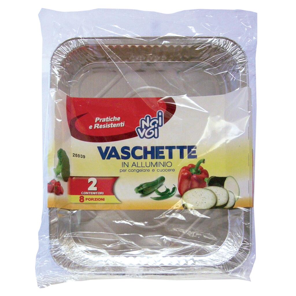 Contenitori senza coperchio 8 porzioni per 2 pezziNoi&Voi