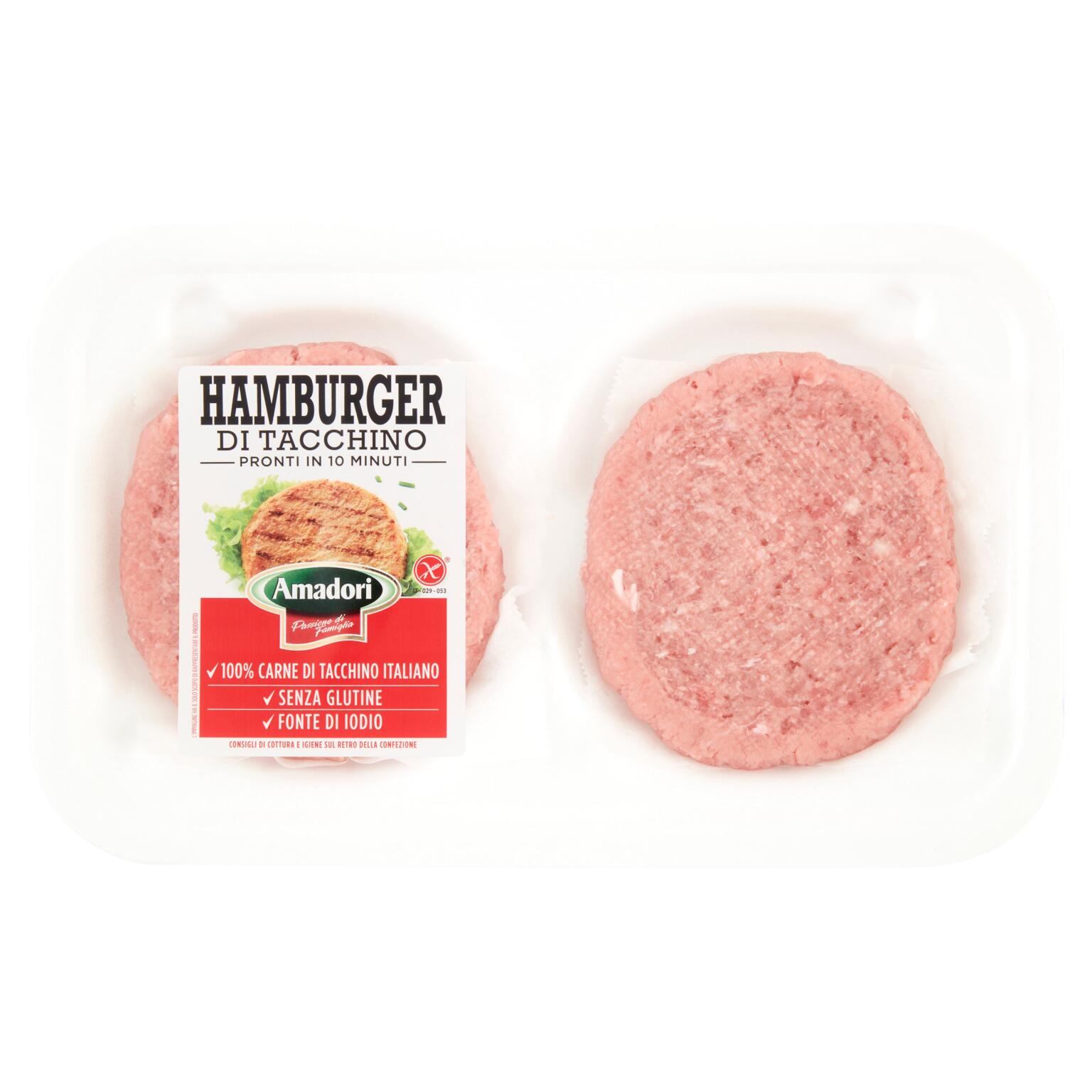 Hamburger di tacchino x2 160g
