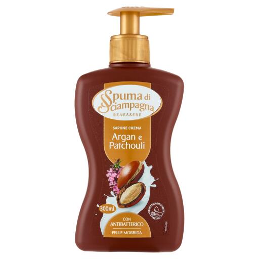 Sapone liquido Argan&Patch 300ml Spuma Sciampagna