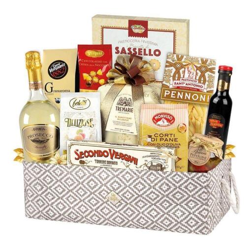 Cesto Natalizio Achille 12 pezzi Re Regalo