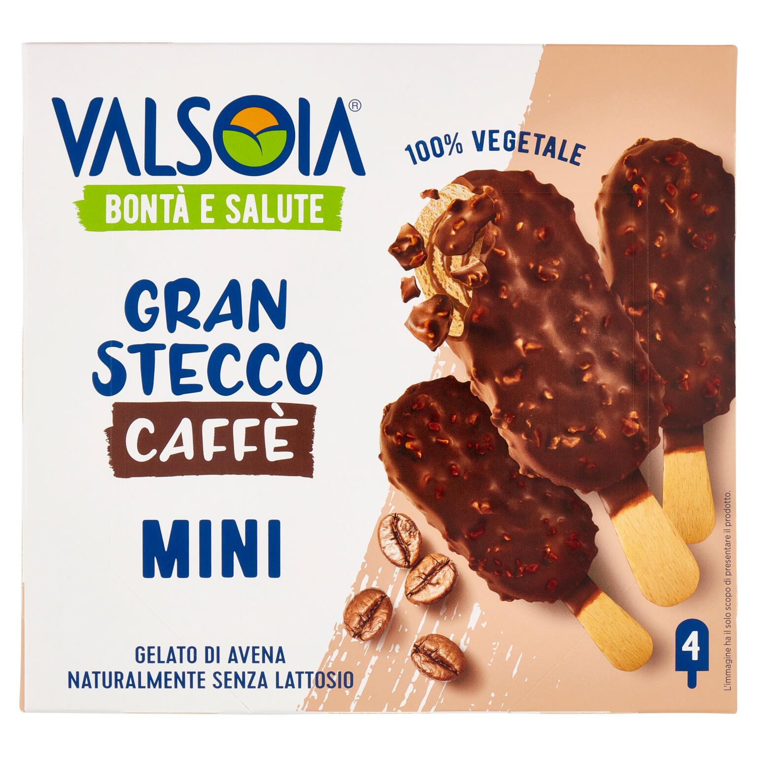 4 Gran Stecchi al Caffè Mini 200g Valsoia