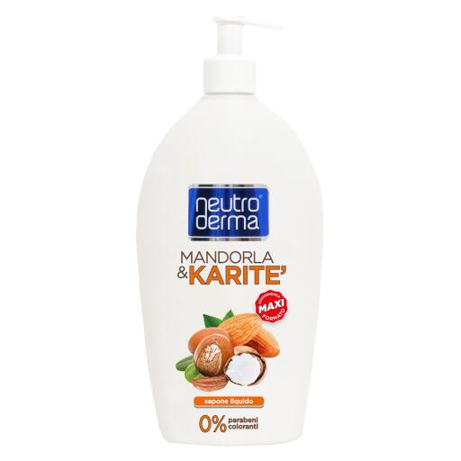 Sapone liquido mandorla e karitè 1 litro, Neutroderma