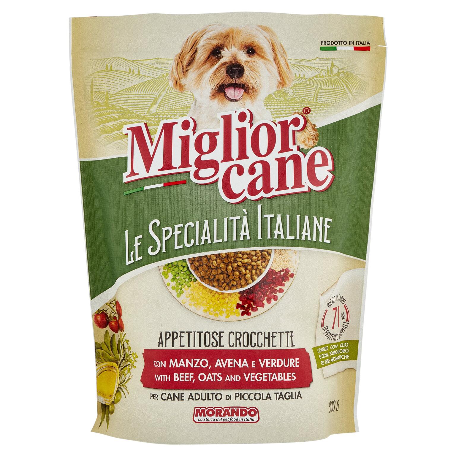 Migliorcane mini croccantini da 800g Manzo e avena