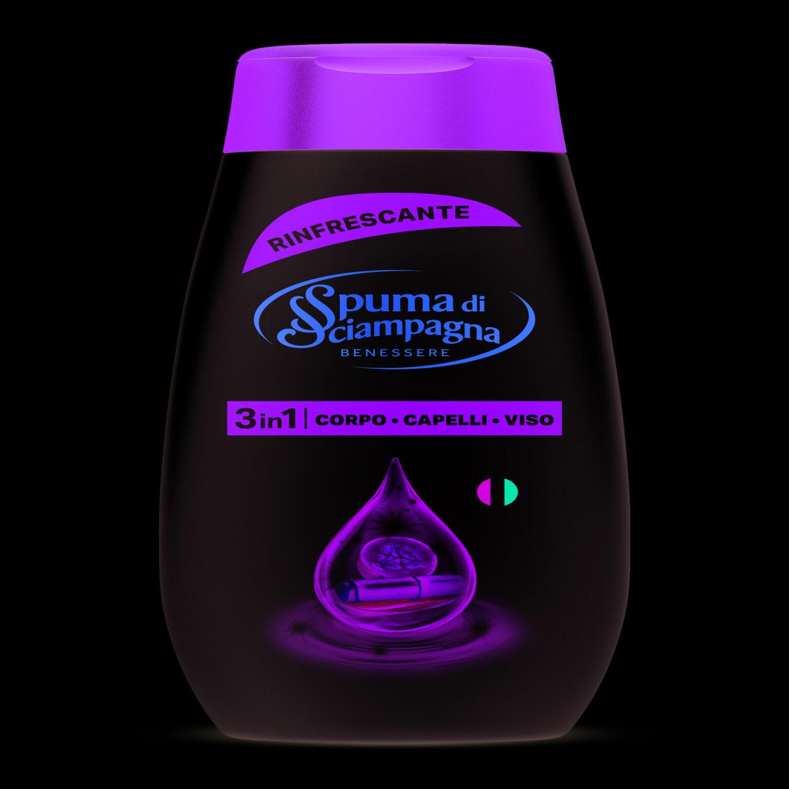 Doccia Shampoo rinfrescante cetriolo & bambù da 250ml Spuma di sciampagna