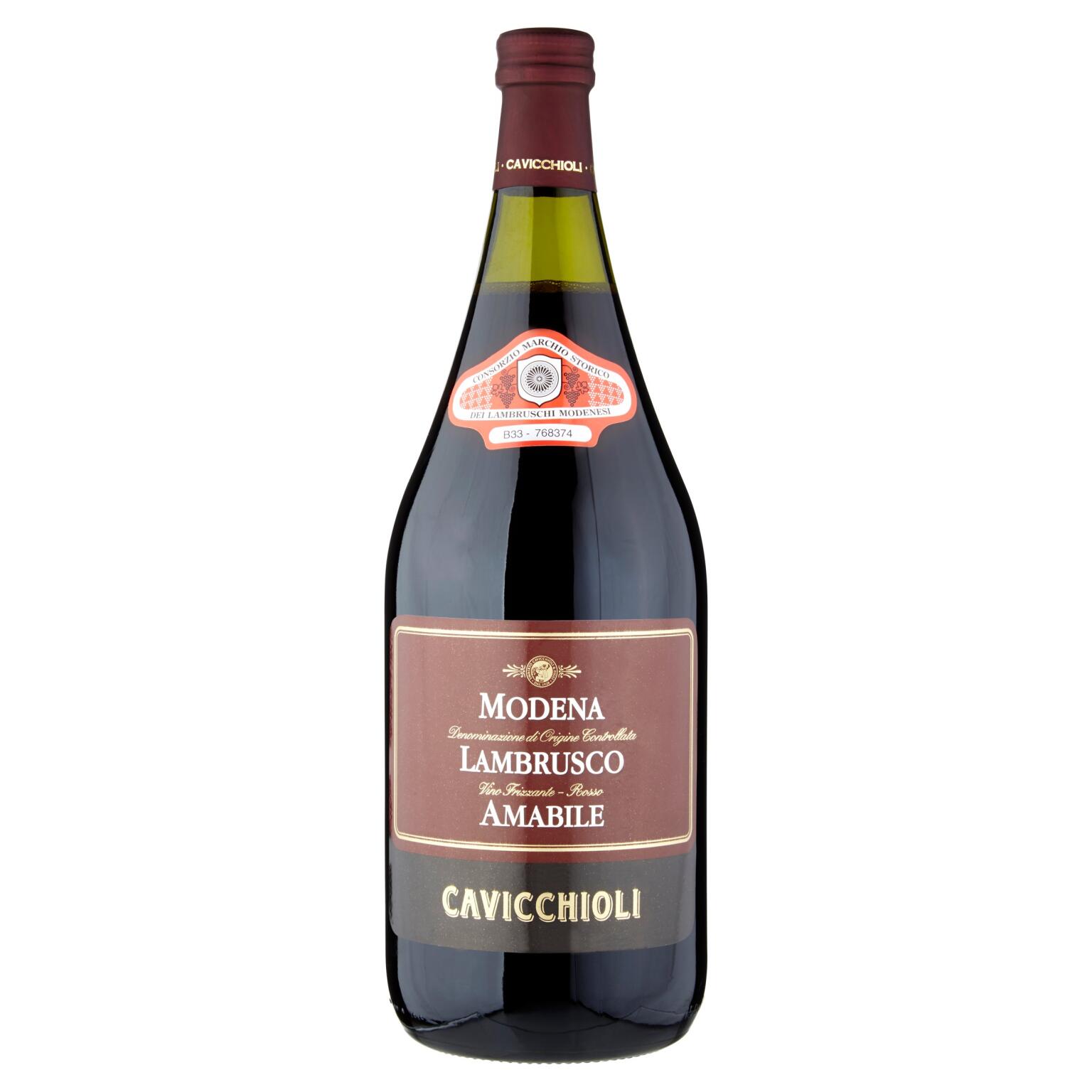 Lambrusco Modena amabile DOC 1,5L Cavicchioli