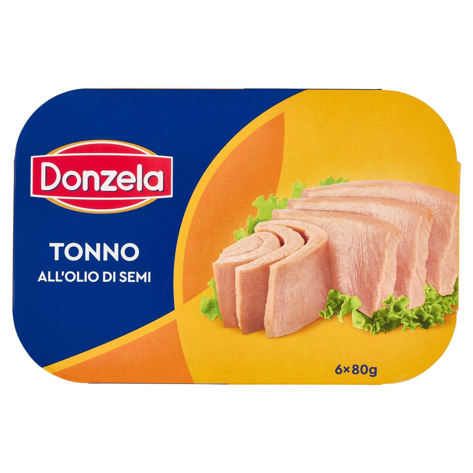 Tonno all'olio di semi 80gx6 Donzela