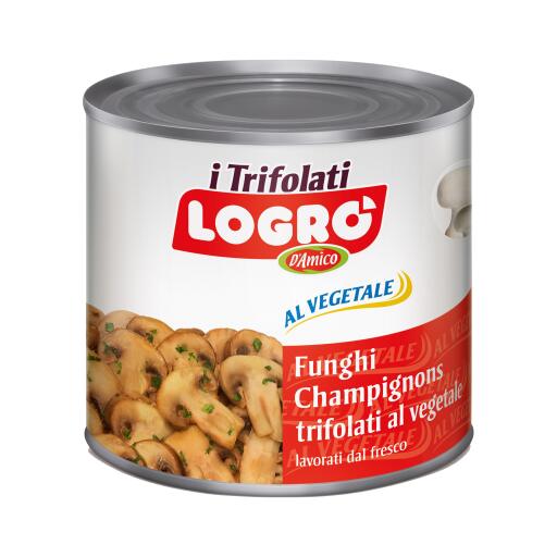 Funghi Champignon Trifolati al vegetale 1,5kg Logro'