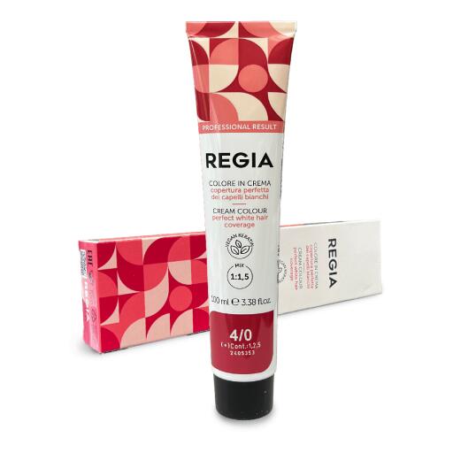 Colore in crema 4/0 Castano da 100ml Regia