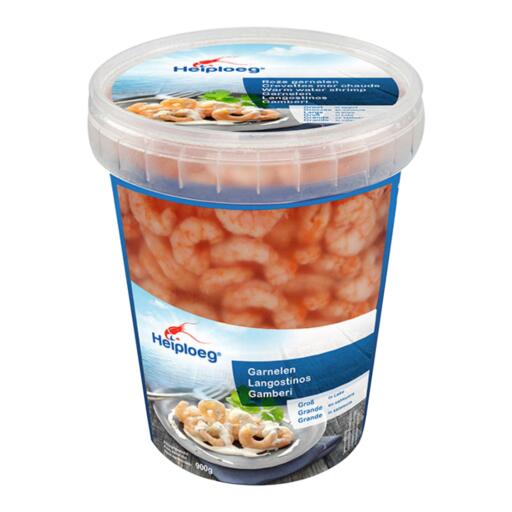 Gamberi Mari Caldi in salamoia Grosses 100/200 VASO 900G Heiploeg