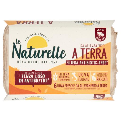 Uova Naturelle rustiche da allevamento a terra x6