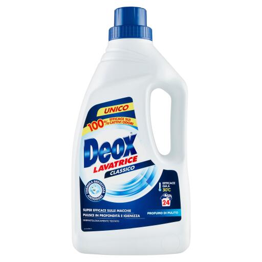 Detersivo classico per lavatrice 24 lavaggi       1200ml Deox